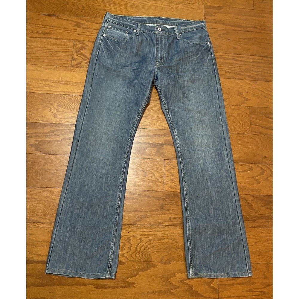 Y2K Levi's 527 Jeans Mens 36x32 Blue Back Button Pockets Denim Workwear Cowboy